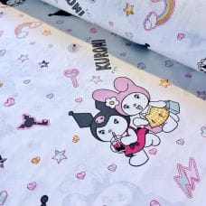 Простирадло на резинці дитяче, Kuromi-1 Простирадло на резинці дитяче, Kuromi-1